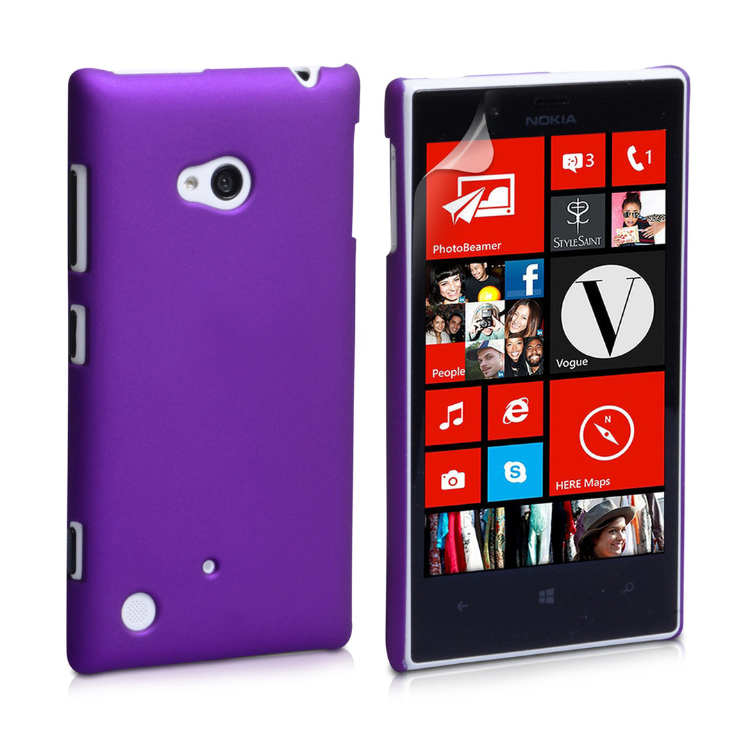 YouSave Accessories Nokia Lumia 720 Hard Hybrid Case - Purple