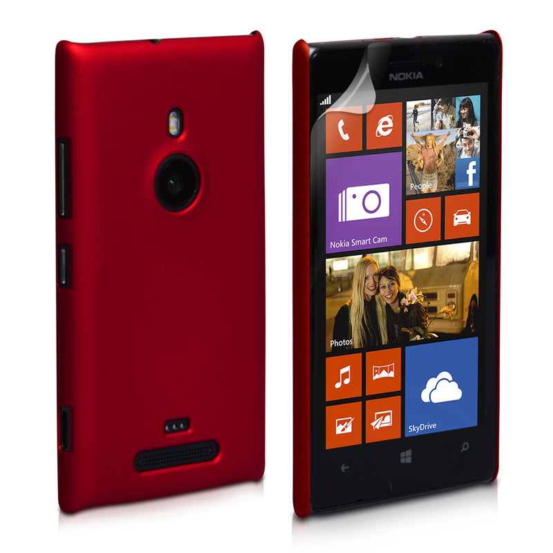 YouSave Accessories Nokia Lumia 925 Hard Hybrid Case - Red