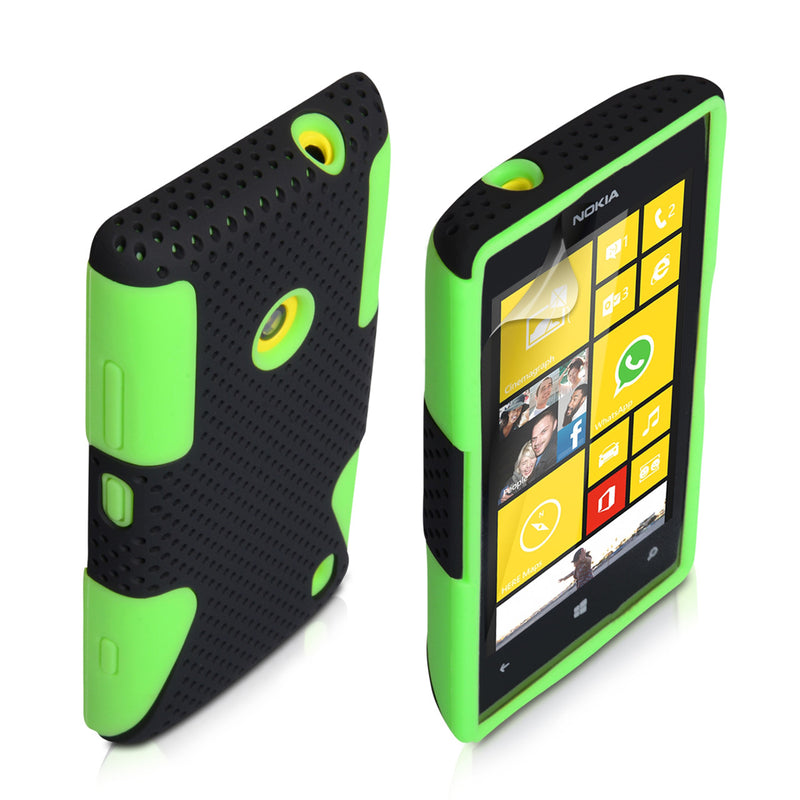 YouSave Accessories Nokia Lumia 520 Mesh Combo Case - Green