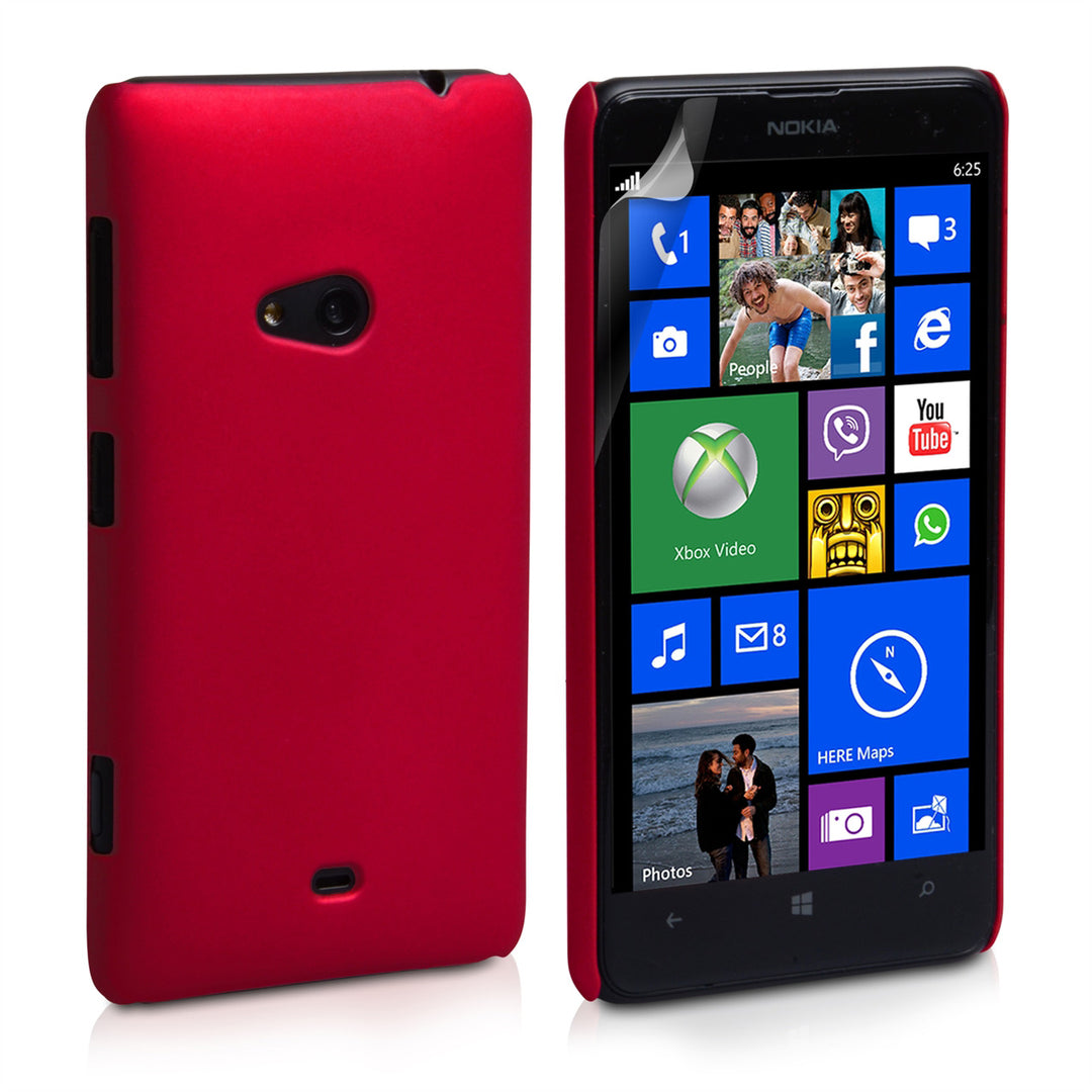 YouSave Accessories Nokia Lumia 625 Hybrid Hard Case - Red