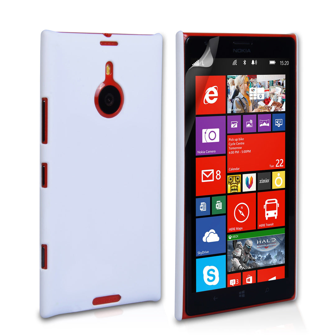 YouSave Accessories Nokia Lumia 1520 Hard Hybrid Case - White