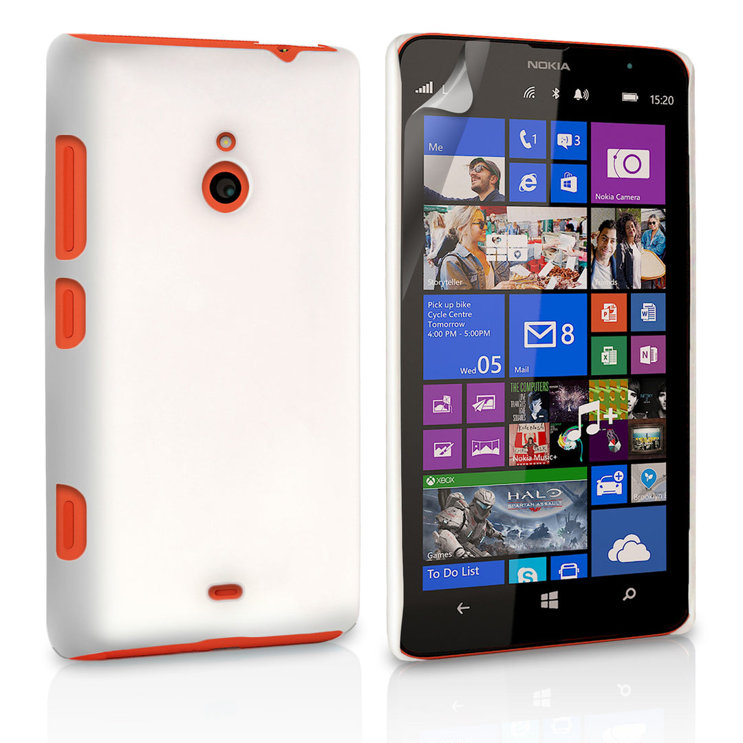 YouSave Accessories Nokia Lumia 1320 Hard Hybrid Case - White