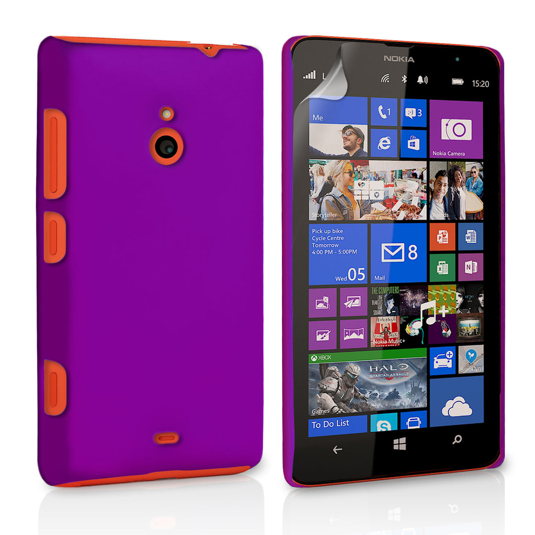 YouSave Accessories Nokia Lumia 1320 Hard Hybrid Case - Purple