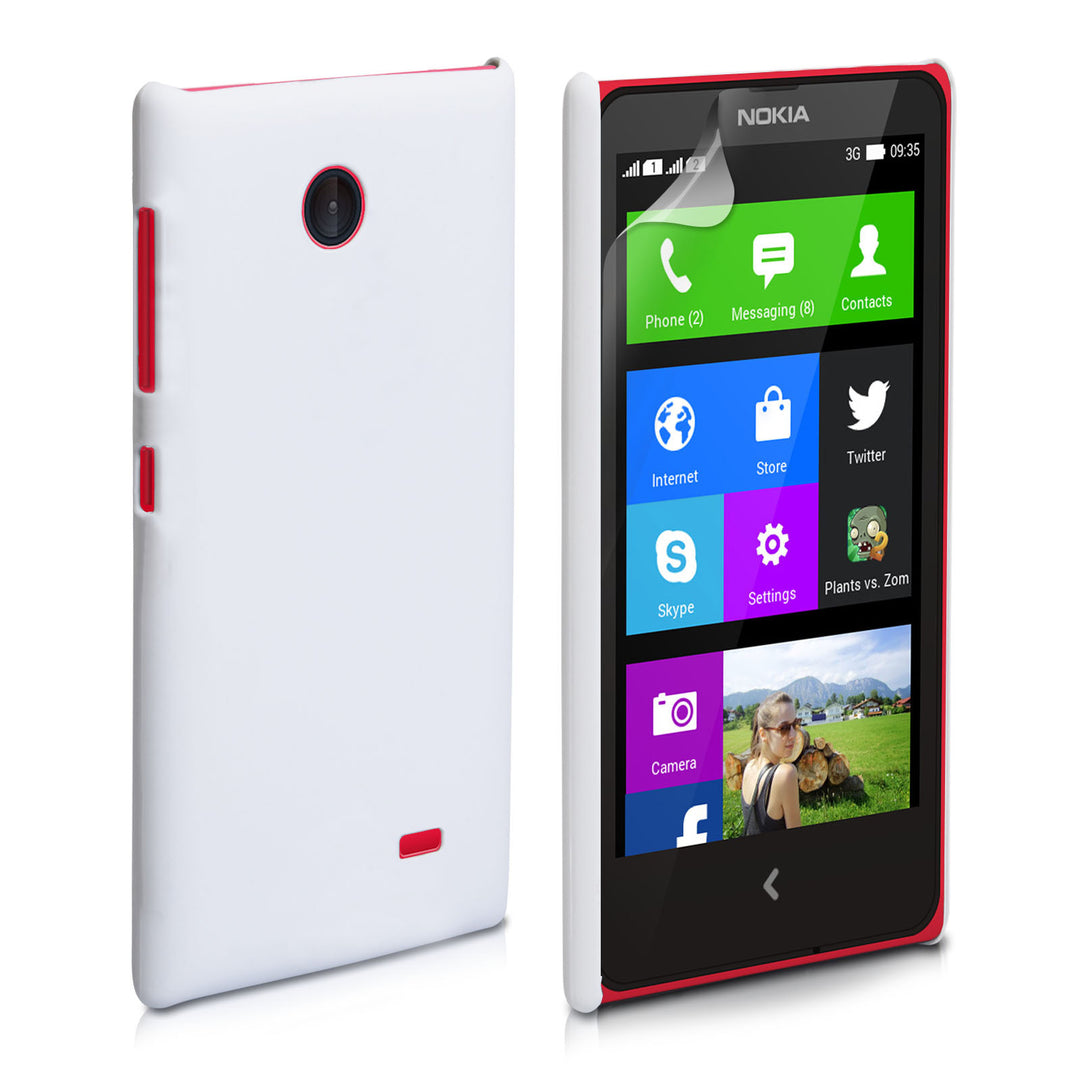 YouSave Accessories Nokia X Hard Hybrid Case - White