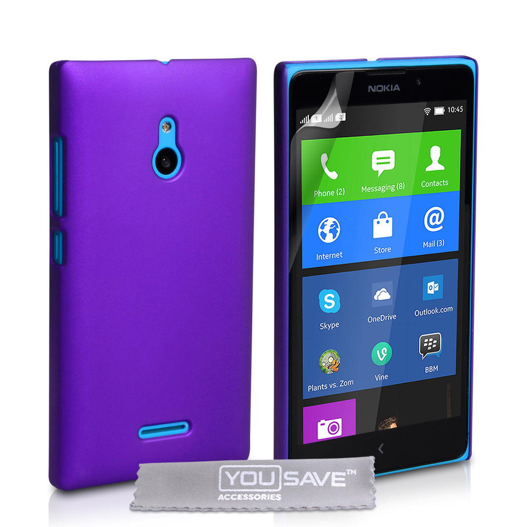 YouSave Accessories Nokia XL Hard Hybrid Case - Purple