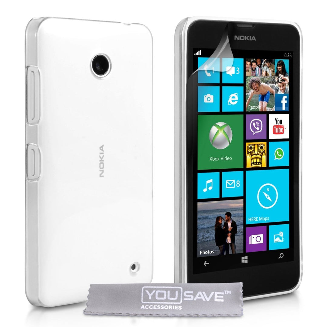 Yousave Accessories Nokia Lumia 630 Hard Case - Crystal Clear - Mobile Madhouse
