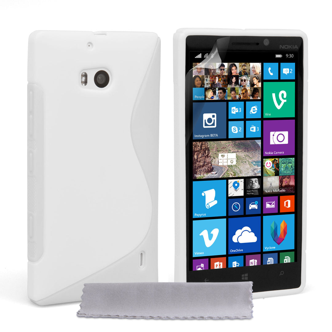 Caseflex Nokia Lumia 930 Silicone Gel S-Line Case - White