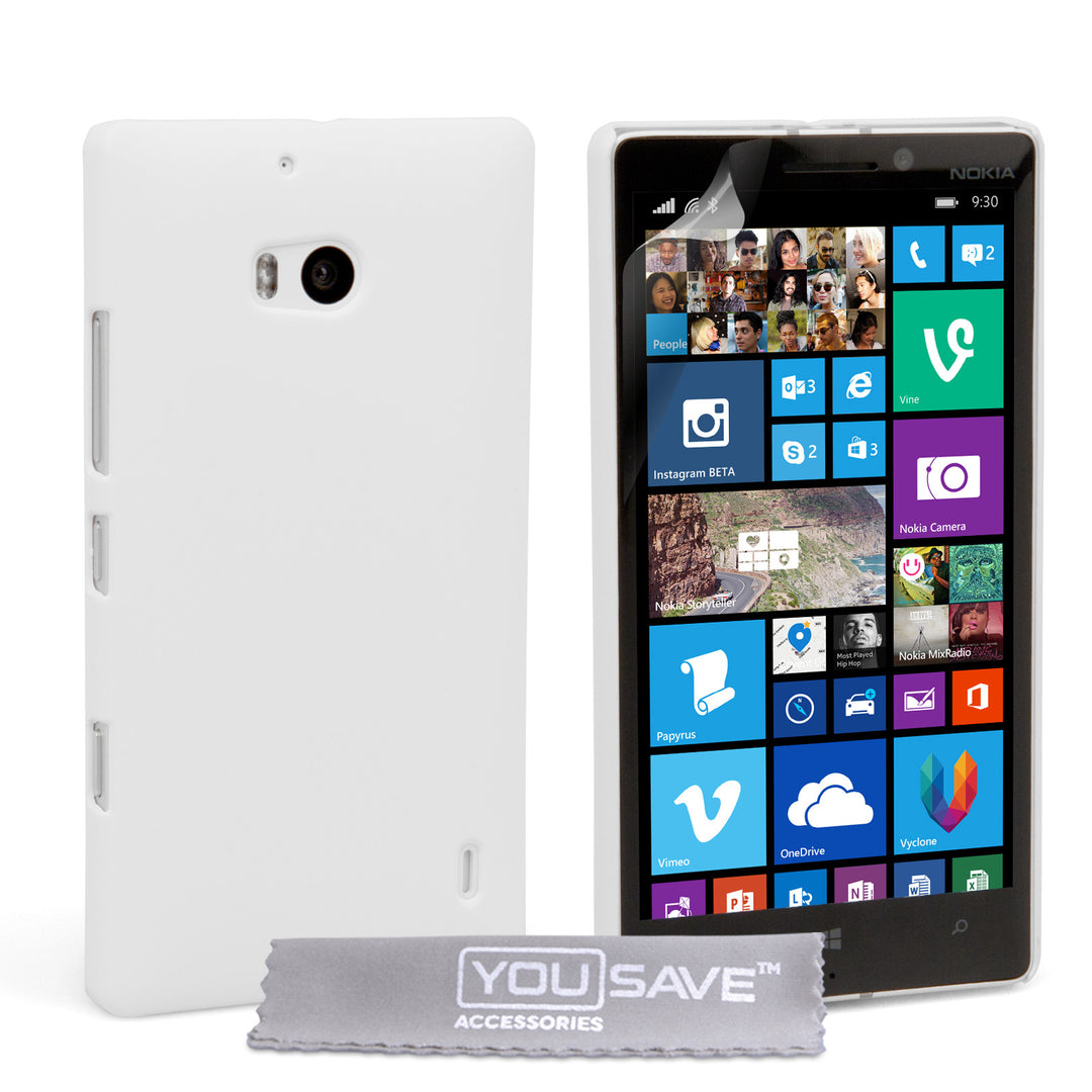 YouSave Accessories Nokia Lumia 930 Hard Hybrid Case - White