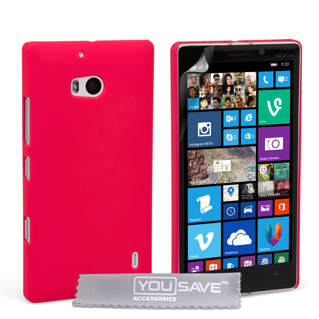 YouSave Accessories Nokia Lumia 930 Hard Hybrid Case - Hot Pink