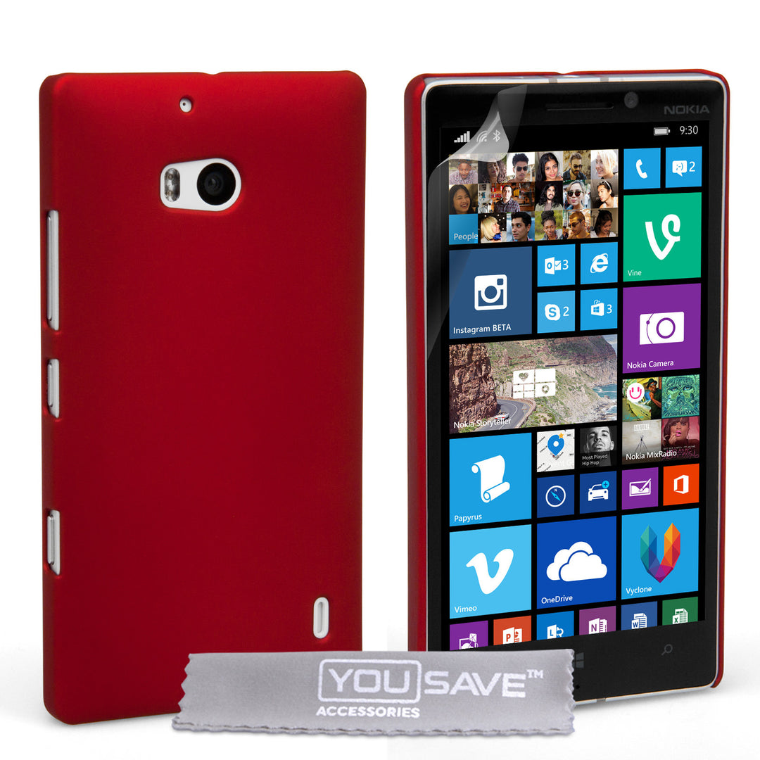 YouSave Accessories Nokia Lumia 930 Hard Hybrid Case - Red