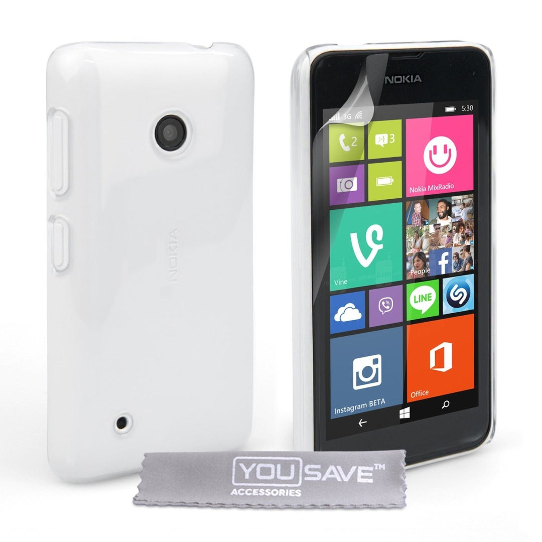 Yousave Accessories Nokia Lumia 530 Hard Case - Crystal Clear - Mobile Madhouse