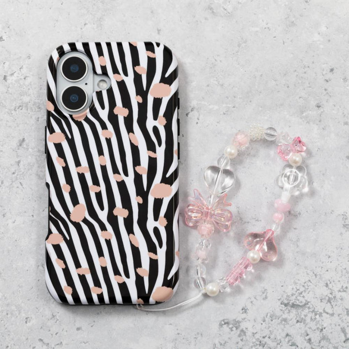 Pearl Bow & Hearts Phone Charm Strap