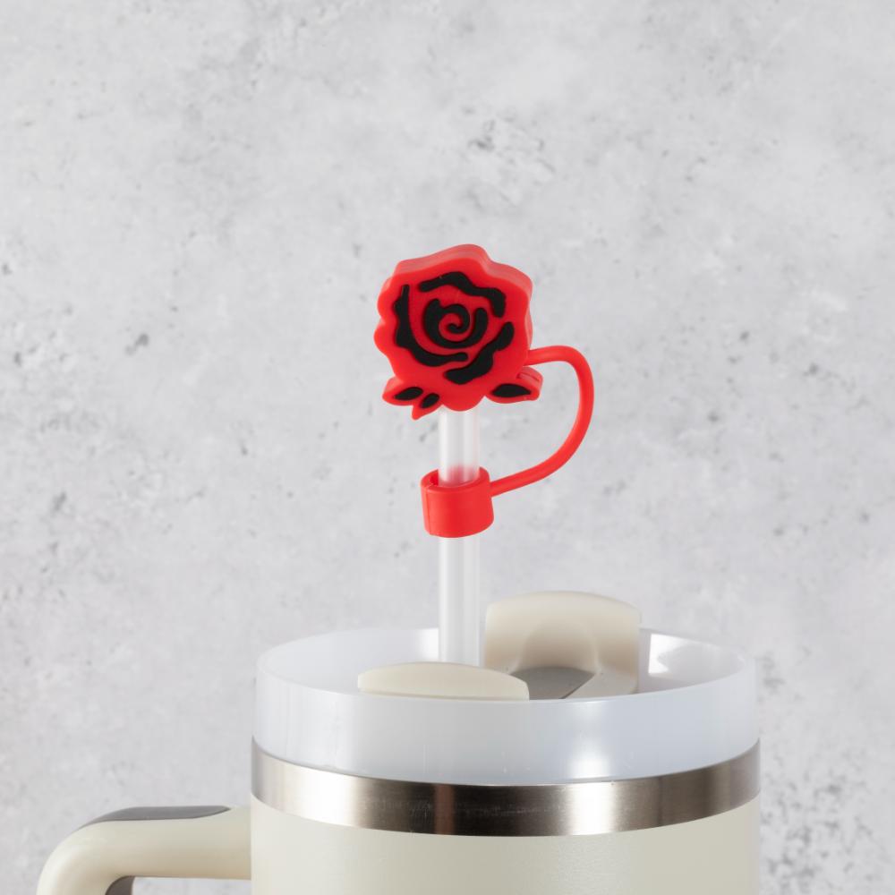 Red Rose Straw Cover Topper