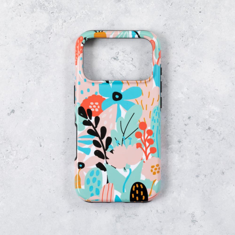 Retro Floral Tough Phone Case iPhone 17 Pro Max