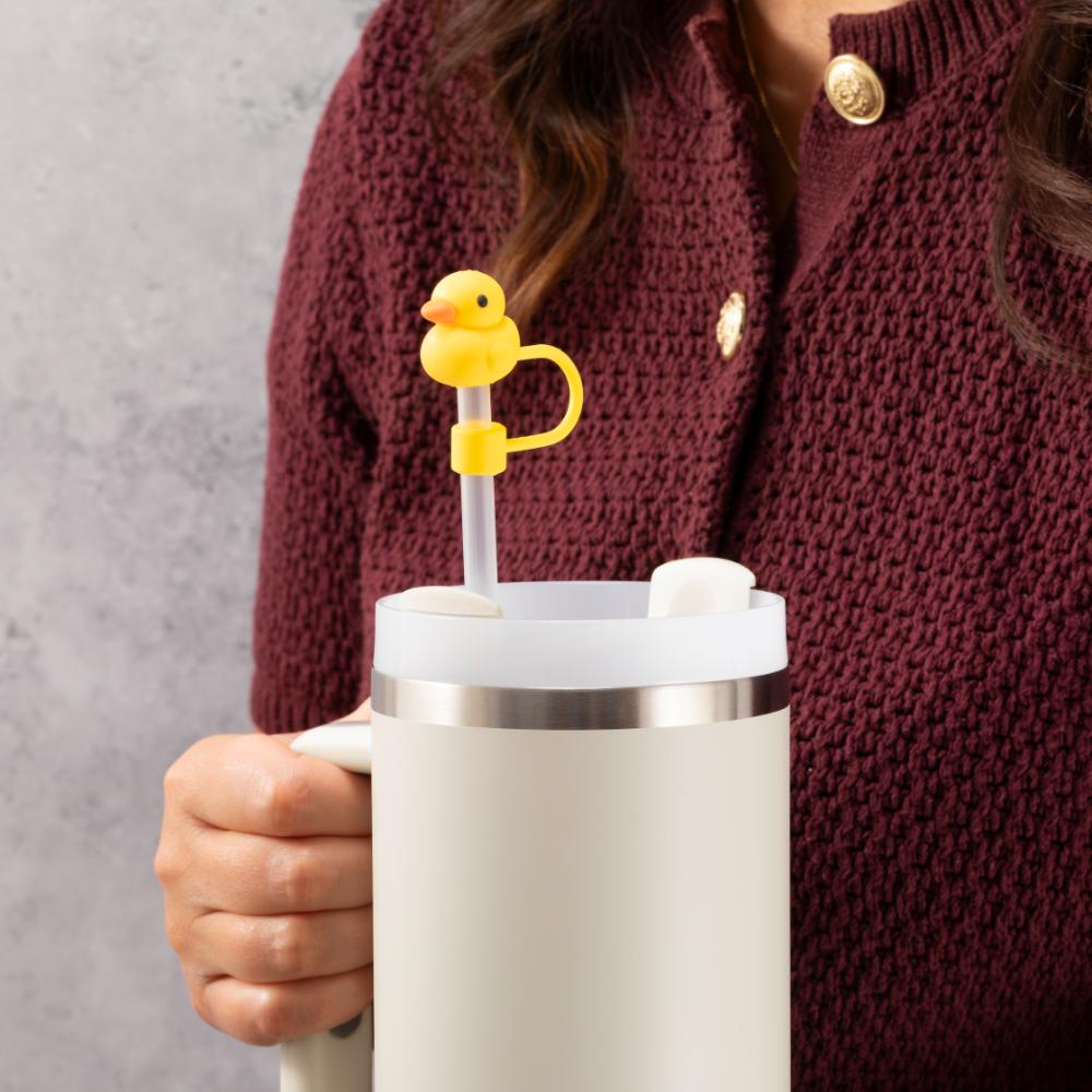 Rubber Duck Straw Cover Topper