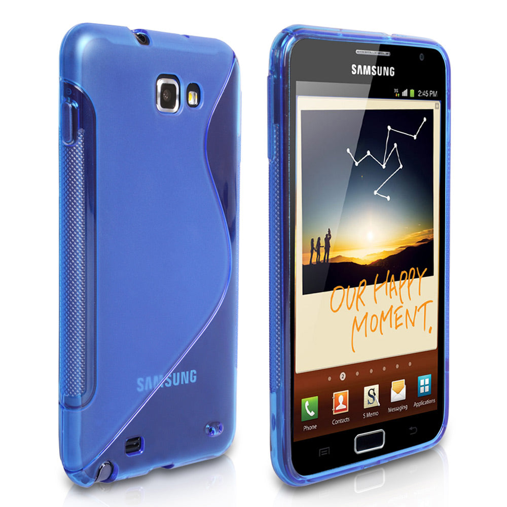 Caseflex Samsung Galaxy Note S-Line Gel Case - Blue