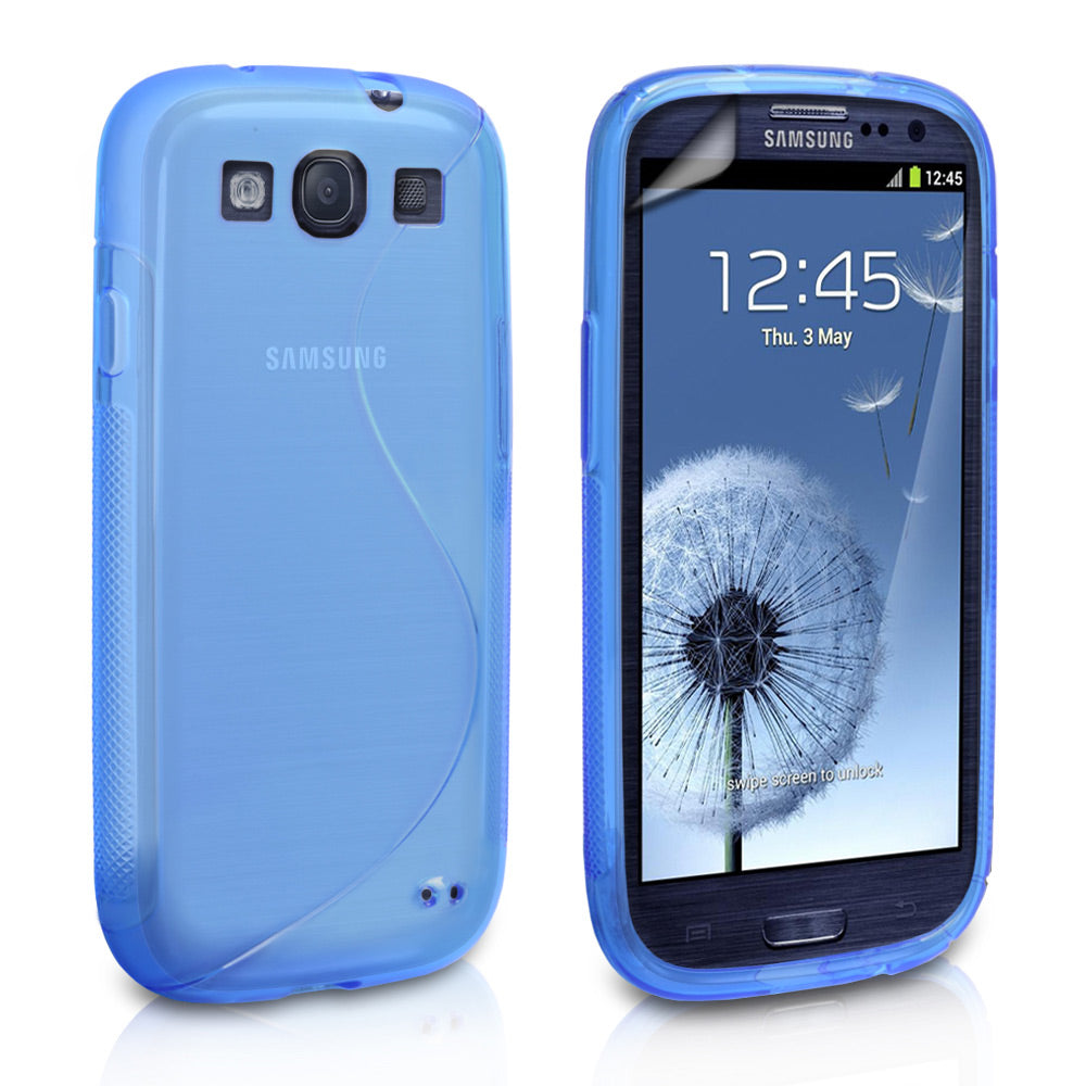 Caseflex Samsung Galaxy S3 S-Line Gel Case - Blue
