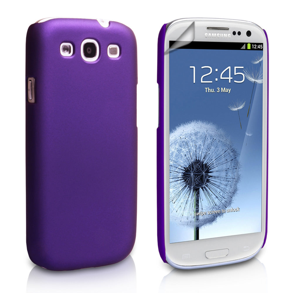 YouSave Accessories Samsung Galaxy S3 Hard Hybrid Case - Purple