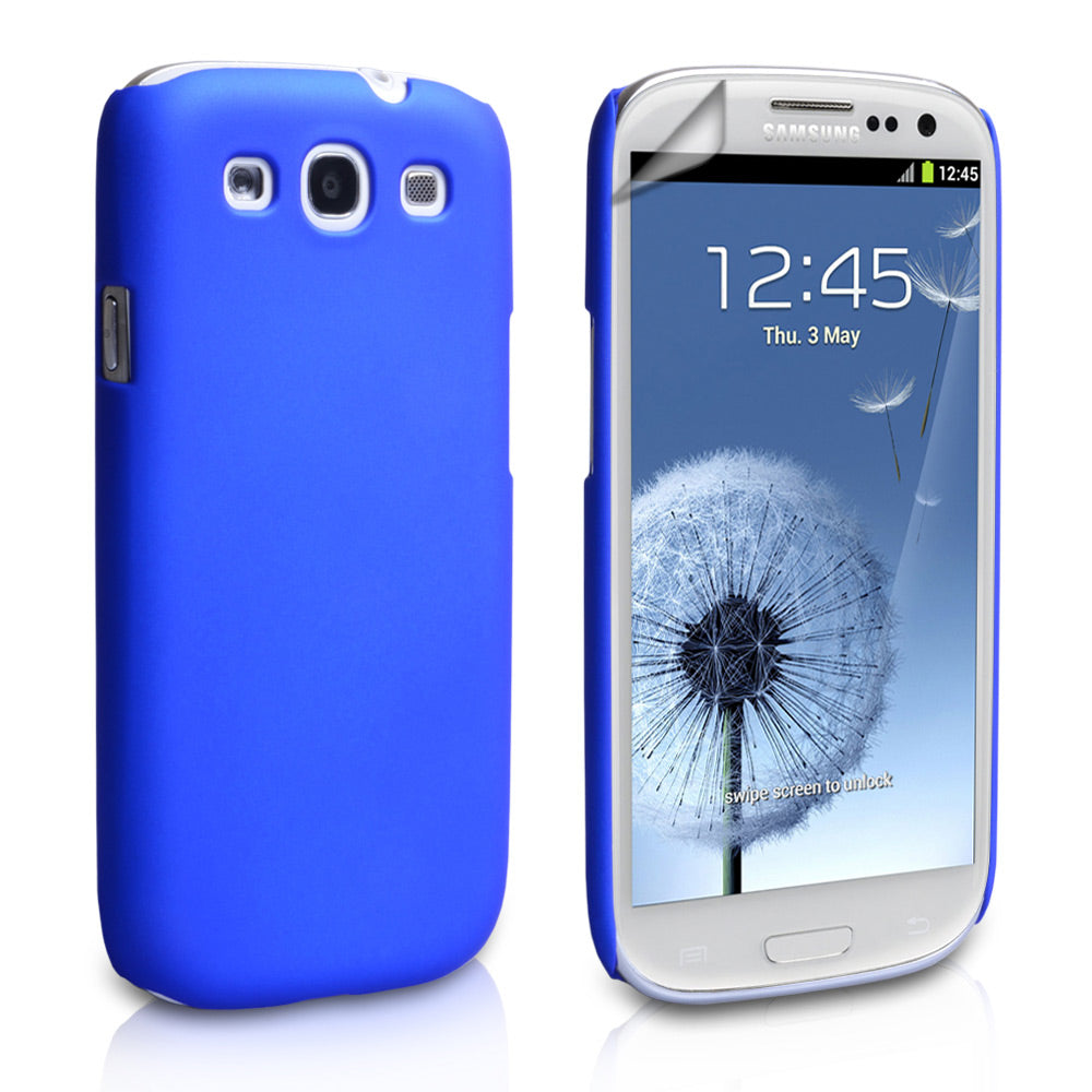 YouSave Accessories Samsung Galaxy S3 Hard Hybrid Case - Blue