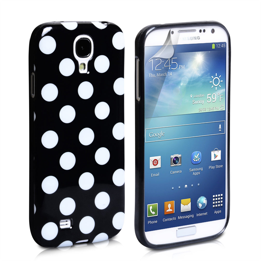 YouSave Accessories Samsung Galaxy S4 Polka Dot Case - Black