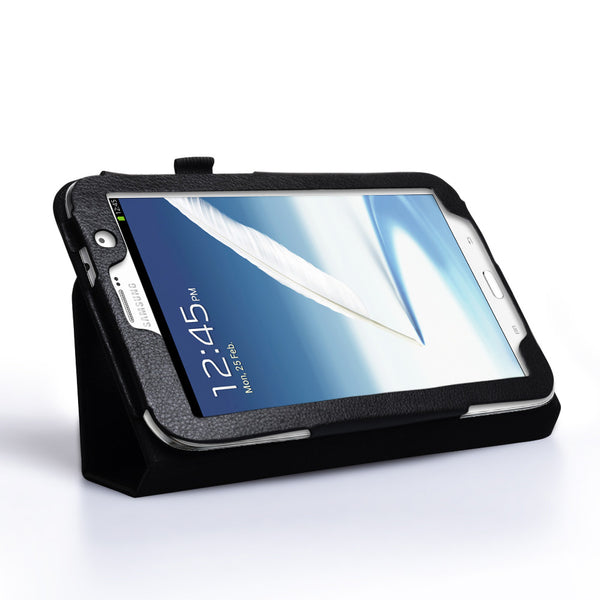 Caseflex Samsung Galaxy Note 8 Textured Faux Leather Stand Case Black