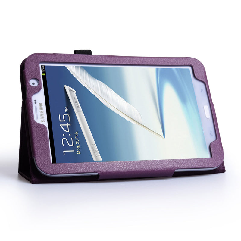 Caseflex Samsung Galaxy Note 8 Textured Faux Leather Stand Case Purple
