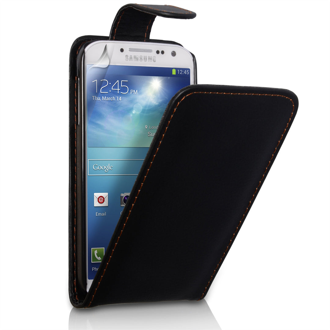 YouSave Accessories Samsung Galaxy S4 Leather Effect Flip Case - Black