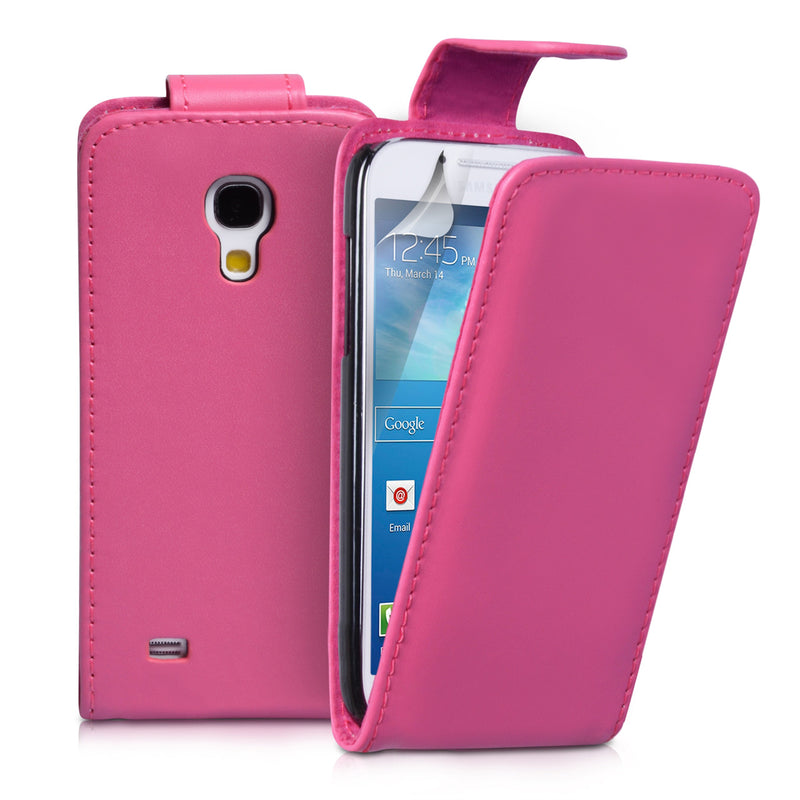 YouSave Samsung Galaxy S4 Mini Hot Pink Leather Effect Flip Case