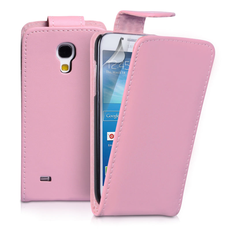 YouSave Samsung Galaxy S4 Mini Pink Leather Effect Flip Case