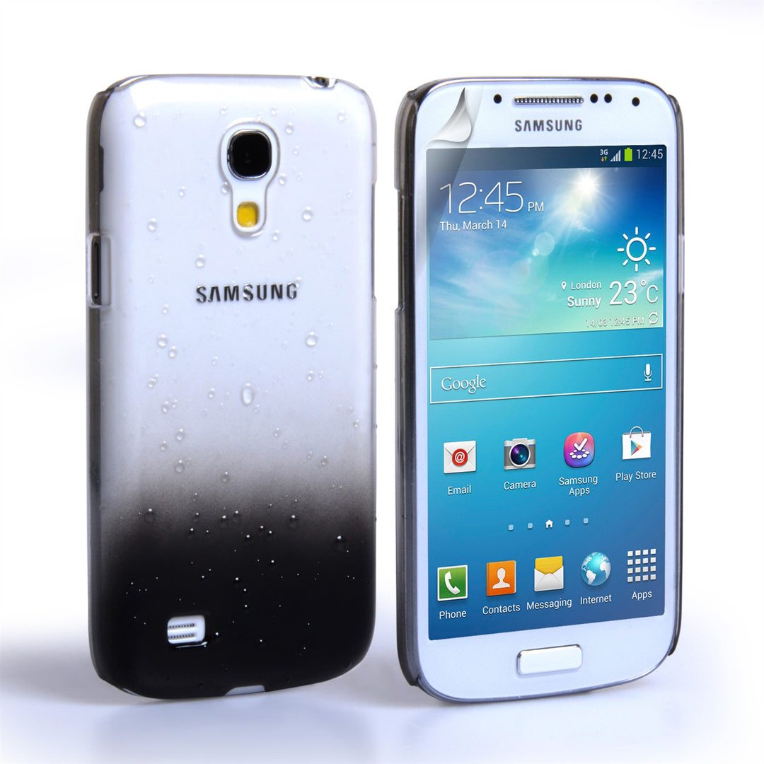 YouSave Accessories Samsung Galaxy S4 Mini Black Raindrop Hard Case
