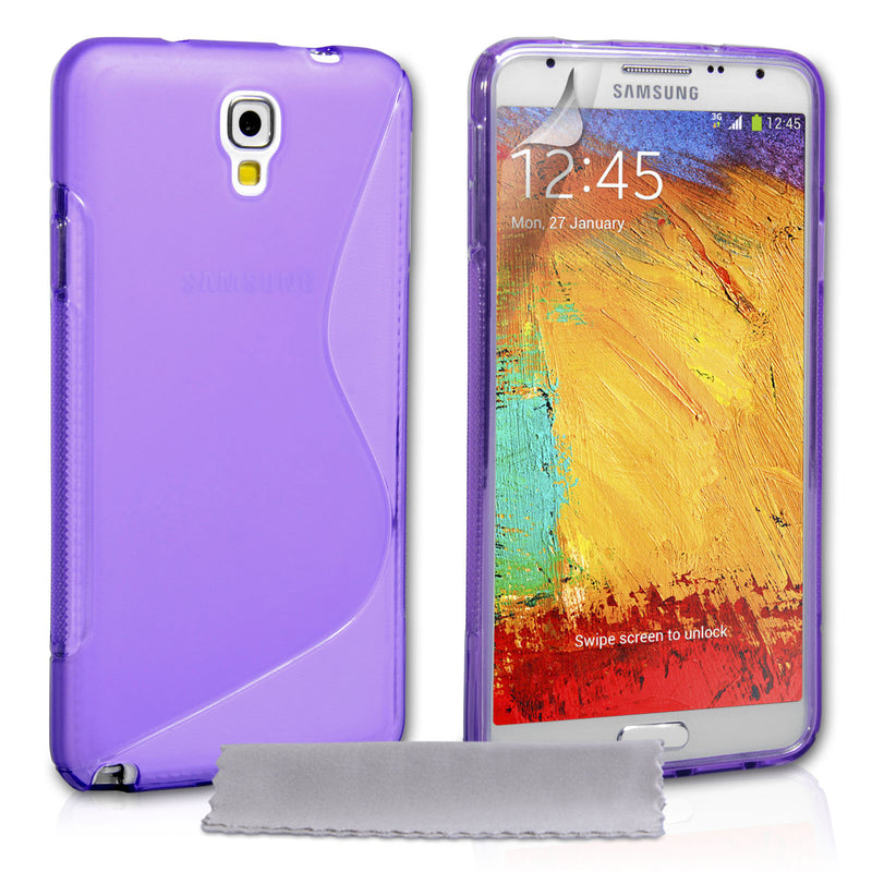 Caseflex Samsung Galaxy Note 3 Neo Silicone Gel S-Line Case - Purple
