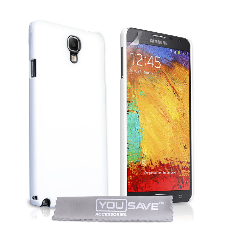 YouSave Accessories Samsung Galaxy Note 3 Neo Hard Hybrid Case - White