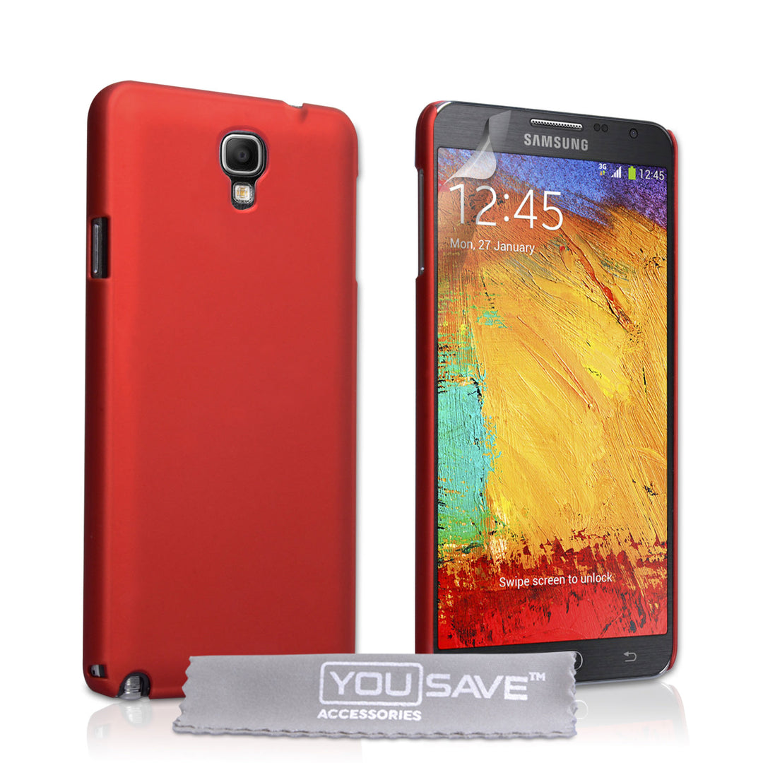 YouSave Accessories Samsung Galaxy Note 3 Neo Hard Hybrid Case - Red