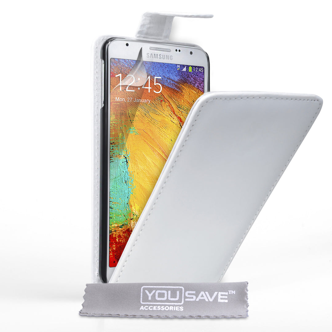 YouSave Samsung Galaxy Note 3 Neo Leather-Effect Flip Case - White