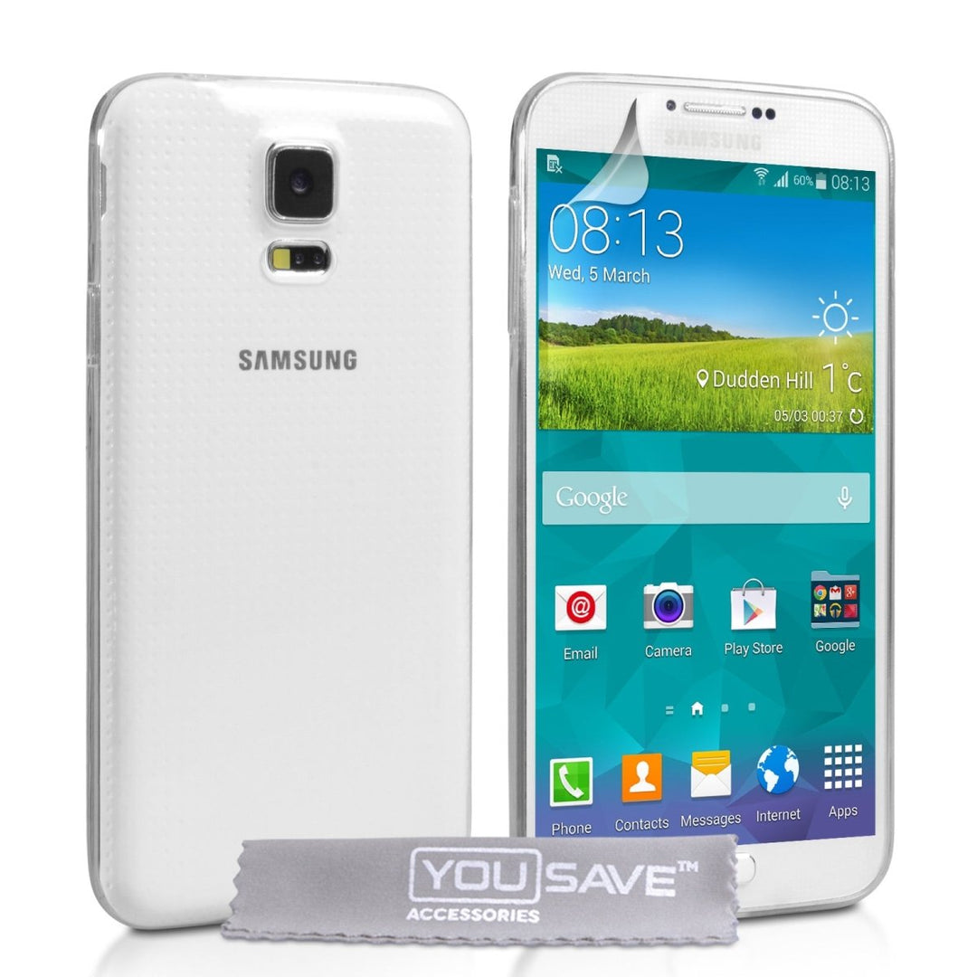 Yousave Accessories Samsung Galaxy Alpha Silicone Gel Case - Clear - Mobile Madhouse