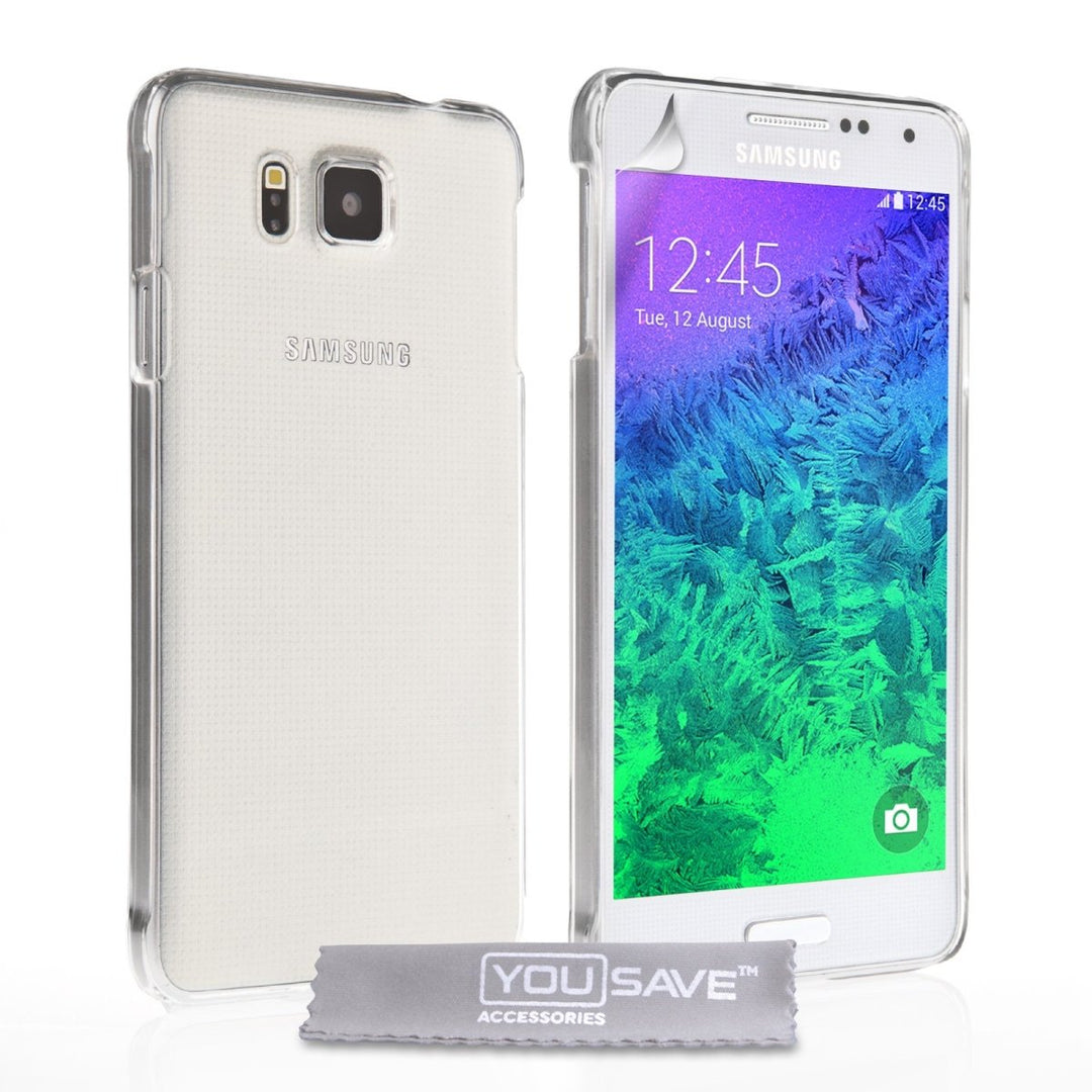 Yousave Accessories Samsung Galaxy Alpha Hard Case - Crystal Clear - Mobile Madhouse