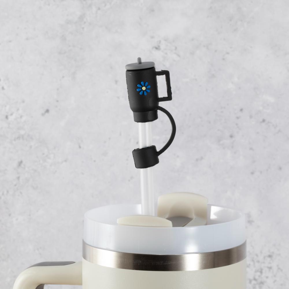 Tiny Tumbler Straw Cover Topper - Black