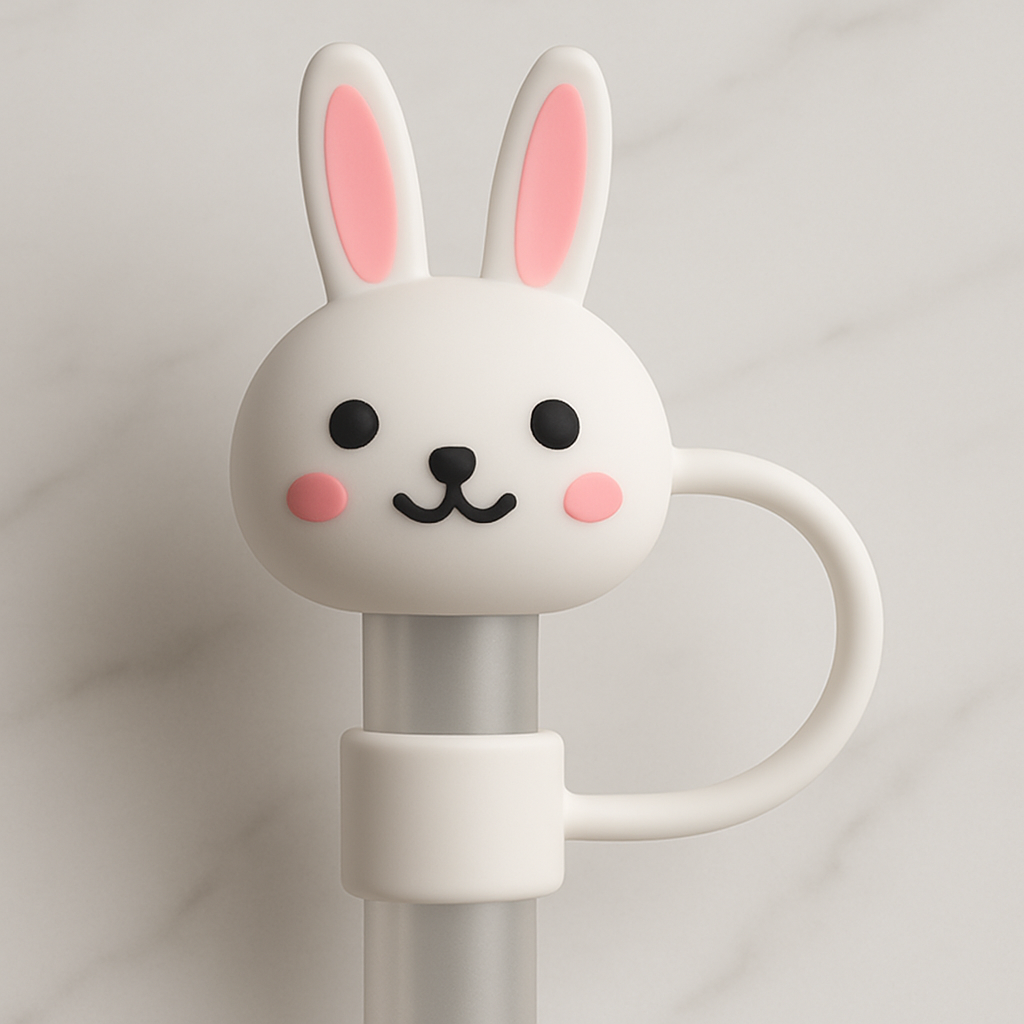 White Rabbit Straw Cover Topper