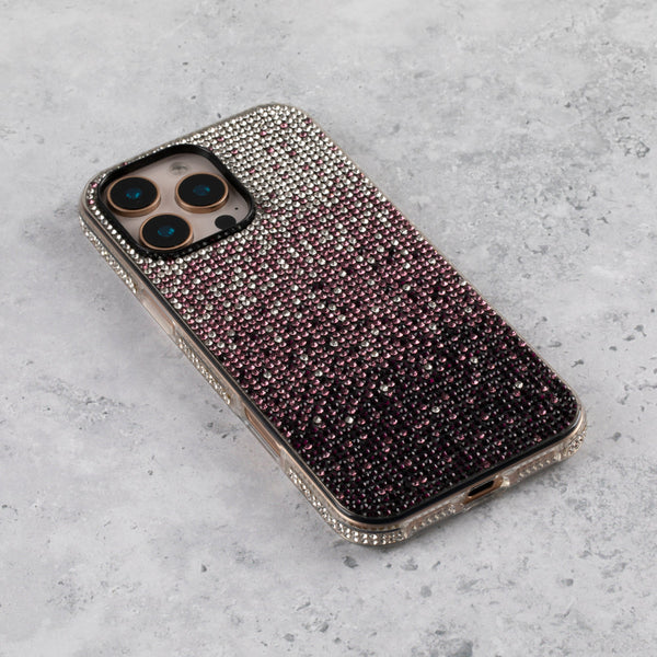 Purple Diamond Bling iPhone 17 Case Luxe Sparkle - alternate view