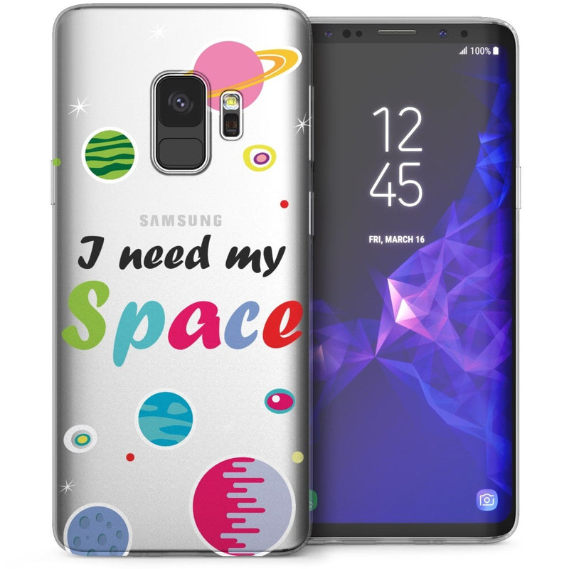 Samsung Galaxy S9 I Need My Space TPU Gel Case - White - Mobile Madhouse