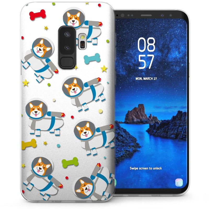 Samsung Galaxy S9 Plus Rocket Dogs TPU Gel Case - White - Mobile Madhouse