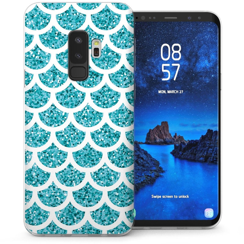 Samsung Galaxy S9 Plus Scales Mosaic TPU Gel Case - Blue - Mobile Madhouse