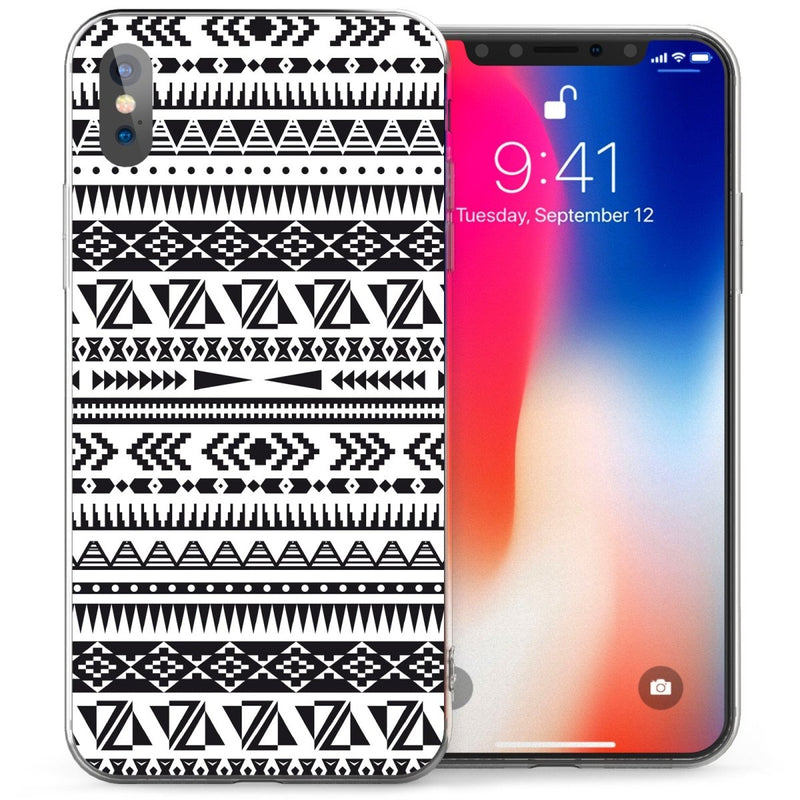 iPhone X Two - Tone Aztec TPU Gel Case - Mobile Madhouse