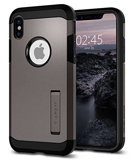 Spigen Slim Armour Case For Iphone X - Gun Metal - Mobile Madhouse