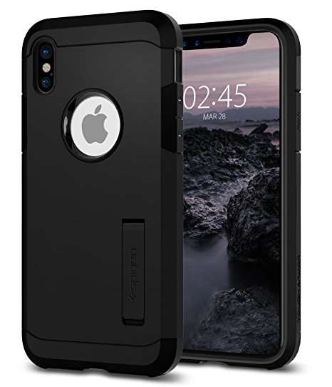 Spigen Slim Armour Case For Iphone X - Black - Mobile Madhouse