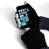 Yousave Accessories Touch Screen Gloves - Black With Grey Tips