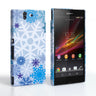 Caseflex Sony Xperia Z Winter Christmas Snowflake Cover - Blue