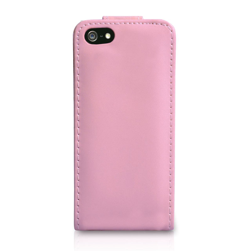 YouSave Accessories iPhone 5C Leather Effect Flip Case - Baby Pink