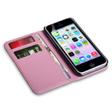 YouSave Accessories iPhone 5C Leather Effect Wallet - Baby Pink