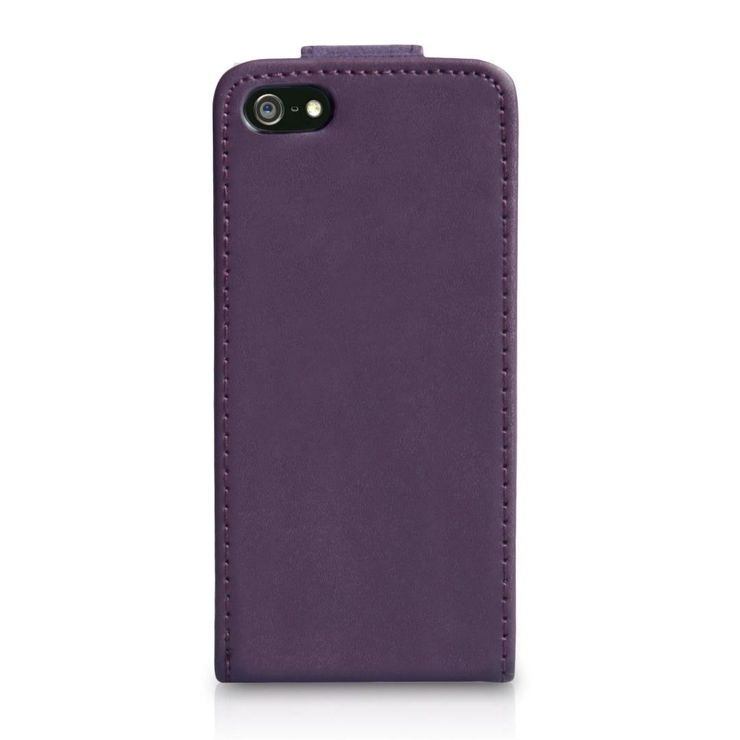 YouSave Accessories iPhone 5C Leather Effect Flip Case - Purple